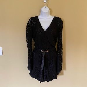 Marciano black lace jumpsuit